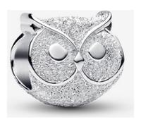 PANDORA Moments 794525C00 Mini breloque en forme de chouette texturée en argent sterling