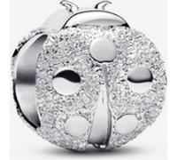 PANDORA Moments 794527C00 Mini breloque en forme de coccinelle structurée en argent sterling