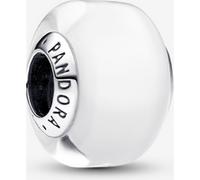 Pandora Mini Charm en Verre de Murano Blanc one size