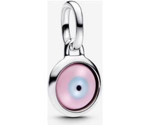 Pandora Mini Charm Pendant en Verre de Murano Mauvais Œil Gravable one size