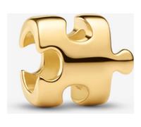 Pandora Mini Charm Pièce de Puzzle Doré one size