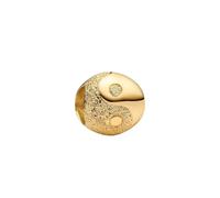 Pandora Breloque Yin et Yang 764045C00 – Argent sterling, plaqué or 14 carats – Compatible Moments