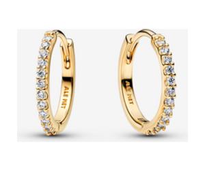 Pandora Mini Créoles Scintillantes Dorées one size