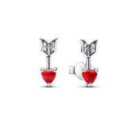 Pandora Boucles d'oreilles Moments 293668C01 Flèche en argent sterling verre de Murano zircone