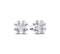 Pandora Boucles d'Oreilles Trèfle à Quatre Feuilles Scintillantes Argent Sterling 925 294500C01