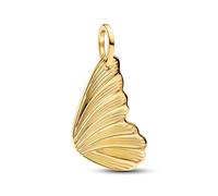 PANDORA Moments 364015C00 Pendentif en forme d'aile de papillon en argent sterling avec alliage plaqué or 14 carats et zircones Compatible Moments et ME