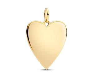 Pandora Moments 364016C00 Pendentif en Forme de cœur en Argent Sterling plaqué Or 14 carats Compatible ME et Moments