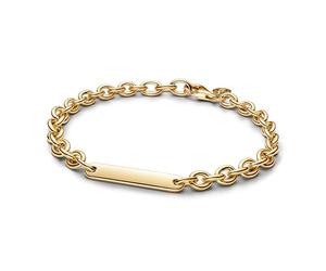 Pandora Moments 569523C00-18 Bracelet en Argent Sterling plaqué Or 14 carats 18 cm