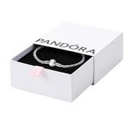 Pandora Bracelet Moments 593757C00-18 maille serpent torsadée en argent sterling fermoir rond 18 cm