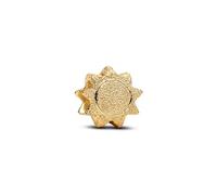 Pandora Charm pour femme 764052C00 Mini soleil structuré argent sterling plaqué or 14 carats