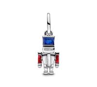 PANDORA Moments 793583C01 Breloque en Forme de Casse-Noisette Mobile en Argent Sterling avec zircone Compatible avec Les Bracelets Moments et ME, Rot, Argent Sterling, Zircone cubique