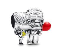 Pandora Moments 793649C01 Breloque Carl et Ellie en Argent Sterling, Compatible avec Les Bracelets Moments Disney Pixar, Rouge, Argent Sterling, Pas Une Pierre précieuse