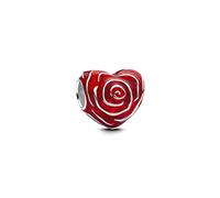 Pandora Moments 793673C01 Breloque cœur rose en argent sterling compatible avec les bracelets Moments