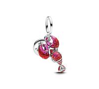 PANDORA Moments 793676C01 Breloque en forme de homard en argent sterling avec zircone Compatible avec les bracelets Moments et ME