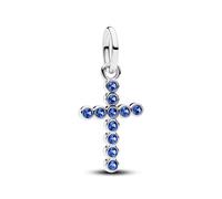 Pandora Moments 794063C01 Breloque en Forme de Croix en Argent Sterling avec Cristal Artificiel Compatible ME et Moments