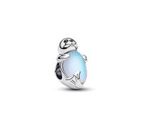 PANDORA Moments 794146C01 Breloque phoque en argent sterling avec cristal artificiel et verre en pierre de lune Compatible Moments