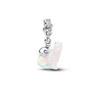 Pandora Moments 794243C01 Breloque Ours Polaire en Argent Sterling avec oxyde de Zirconium Compatible Me and Moments