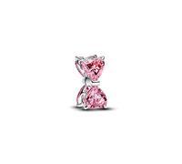 PANDORA Moments 794253C01 Breloque nœud rose en argent sterling avec zircone