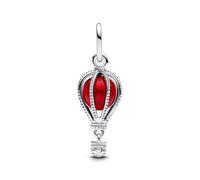 PANDORA Moments 798064C01 Breloque en verre de Murano en argent sterling compatible avec les bracelets Moments et ME, Rot, Argent sterling, Pas de gemme