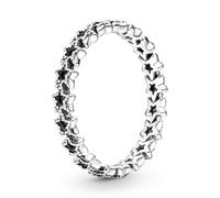Pandora Moments Bague Couronne d’étoiles asymétriques en argent sterling, taille 48