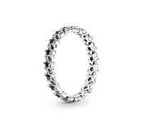 Pandora Moments Bague Couronne d’étoiles asymétriques en argent sterling, taille 54