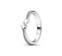 Pandora Moments Bague Scintillante Étoiles Filantes en argent sterling avec zircones cubiques transparentes, taille 50