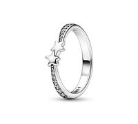 Pandora Moments Bague Scintillante Étoiles Filantes en argent sterling avec zircones cubiques transparentes, taille 52
