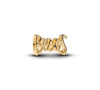PANDORA Charm Besos 764422C00 – Breloque plaquée or 14 carats Compatible Moments