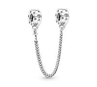 Pandora Moments Chaîne de confort Constellation en argent sterling avec zircones cubiques transparentes et émail blanc argenté scintillant