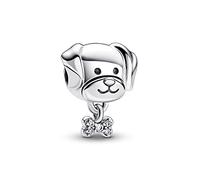 Pandora Moments Charm Chien en argent sterling avec zircones cubiques transparentes