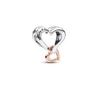 Pandora Moments Charm Cœur en argent sterling et en métal plaqué or 14 carats