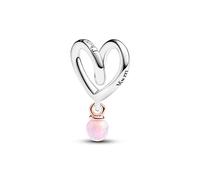 Charm C?ur Ruban Bimatière Rose