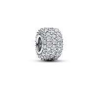 Pandora Breloque Moments Triple rang 792820C01 Argent sterling Zircones transparentes Taille unique
