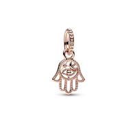 Pandora Moments Charm pendant Main de Fatma en métal plaqué or rose 14 carats