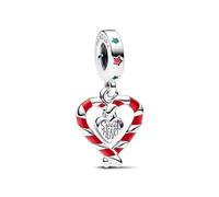 Charm pendentif - PANDORA - Noël - Argent sterling - Rouge - Femme
