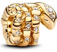 PANDORA MOMENTS Charm Serpent torsadé Doré 763618C01