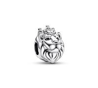 Pandora Moments Charm Tête de lion en argent sterling avec zircones cubiques transparentes