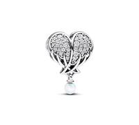 Pandora Moments Charms Cœur et Aile d’ange en argent sterling