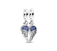 Charm PANDORA Pendant Ailes d'Ange Séparables Scintillantes