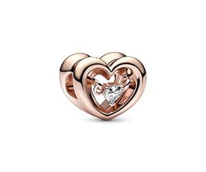 Pandora Moments Charms et charms pendants en métal plaqué or rose 14 carats