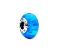 Pandora Moments Clous d’oreilles Cœur en argent sterling avec opale verte bleue créée en laboratoire