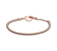 Pandora Moments coeur T-fermoir bracelet à maillons serpent 589285C00 Bracelet pour dames, circonférence du bracelet:18cm