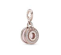 Pandora Moments Collection Moments Collection Pendentif scintillant en alliage plaqué or rose 14 carats et pierres de zircone cubiques, 1,2cm, Métal précieux, Zircone cubique