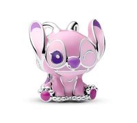 Pandora Moments Disney Lilo et Stitch Angel 793739C01 Breloque en argent sterling compatible avec les pendentifs Moments, 9,5x13,1x12,9 mm, Argent sterling, Pas de gemme