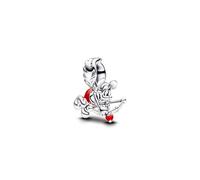 PANDORA Moments Disney Mickey Mouse Cupidon Charm en argent sterling avec cristal artificiel compatible Moments 793616C01, Rot, Argent sterling, Pas de gemme