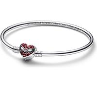 Pandora Moments Marvel Spider-Man masque de fermeture à bille bracelet 592324C01 dames, circonférence du bracelet:21cm