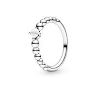 Pandora Moments Style Your Story Ensemble bracelet à maillons serpent avec fermoir en forme de cœur et breloque en forme de fer à cheval porte-bonheur 19 cm, 19 cm, Métal précieux, Zircone cubique