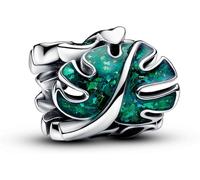 Pandora Monstera vert feuilles Charm 793332C01 Pendentif