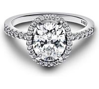 Pandora Ovale Rayonnant Couronne Statement Anneau 193777C01 Femme, Taille de l'anneau:52