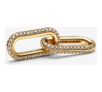 Pandora ME Double Link en métal plaqué or 14 carats avec zircones cubiques transparentes